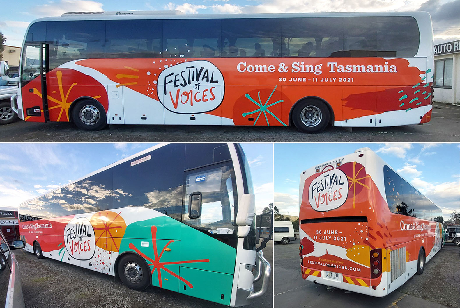 Festival of Voices 2021 - Bus Signage