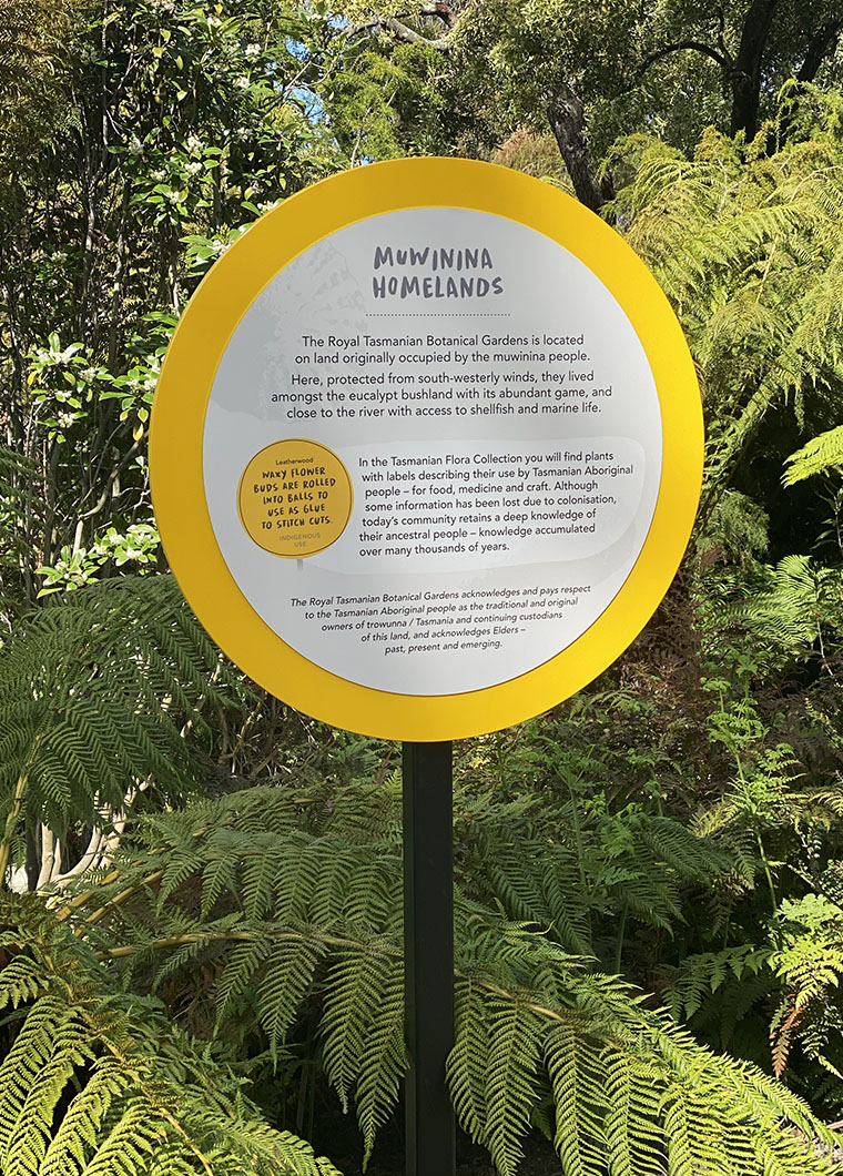 Indigenous sign