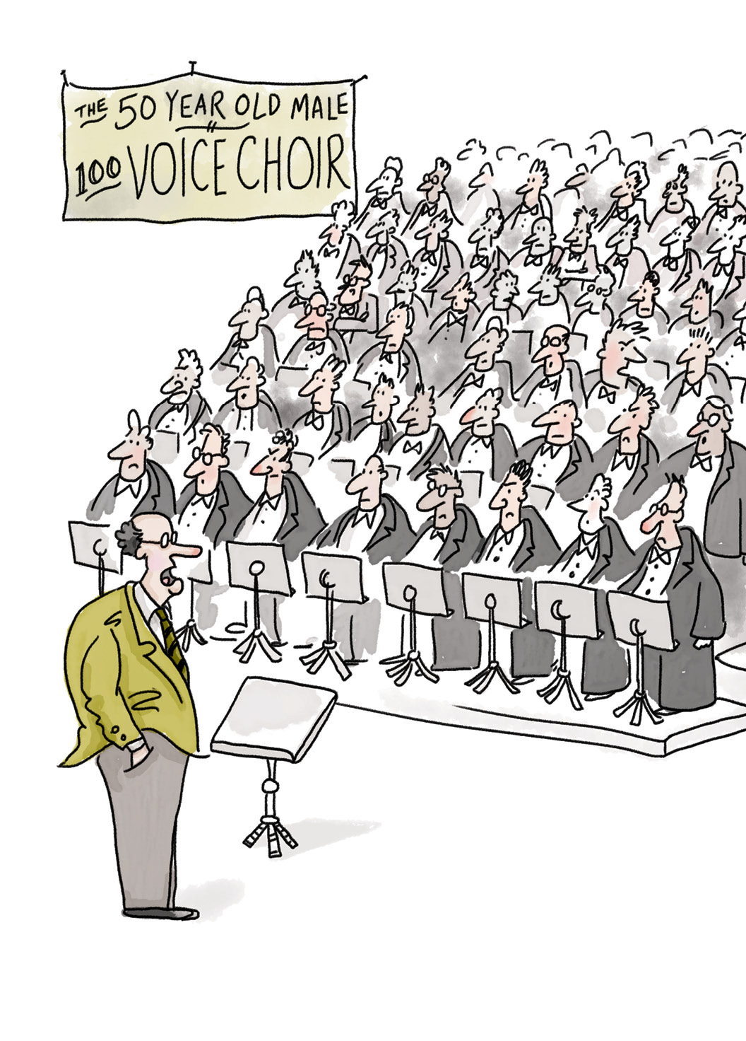 Warrick Bishop - Male choir illustration
